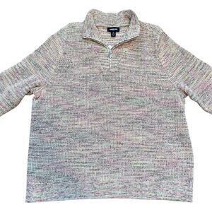 Lands End Drifter Quarter Zip Sweater